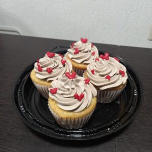 cupcakes con diseño sencillo